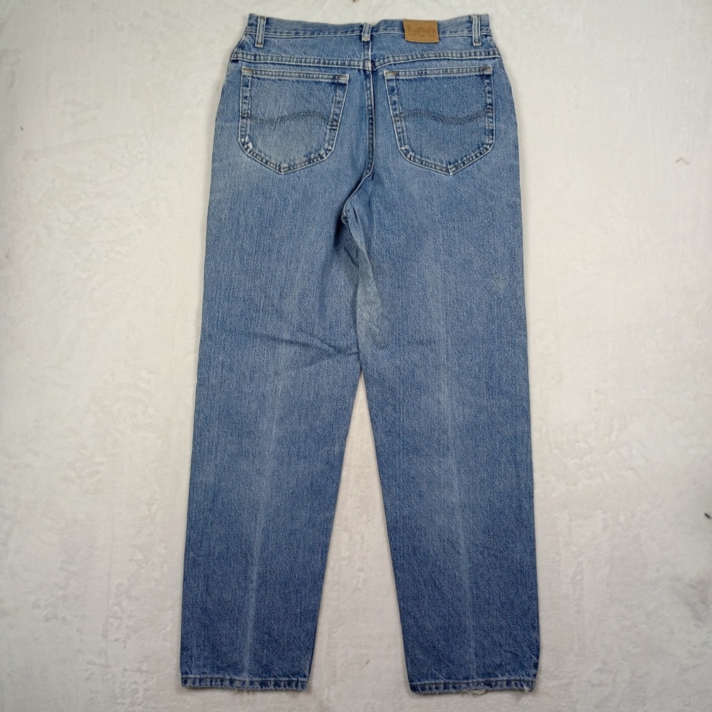Lee Vintage Light Wash Straight Leg Denim Jeans Mens 33x32 Light‎ Blue Cotton